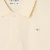 Polo clasico SILBON liso crema