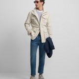 Chaqueta Parka SILBON Parches Piedra