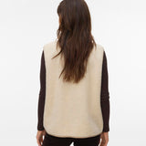 Chaleco Corto VERO MODA Oatmeal Claro