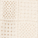 YERSE Sam Ecru Crochet Effect Cardigan
