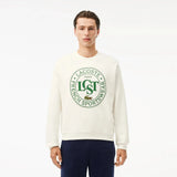Lacoste Graphic Loose Fit Sweatshirt White
