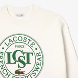 Lacoste Graphic Loose Fit Sweatshirt White