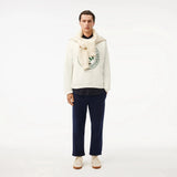 Lacoste Graphic Loose Fit Sweatshirt White