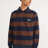 Sudadera Polo EDMMOND STUDIOS Special Duck Plain Chocolat Navy
