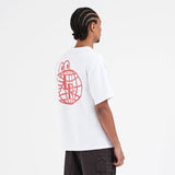 Camiseta LAST RESORT AB Atlas Monogram White Brick Red