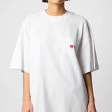 BLUE BANANA – Weißes T-Shirt mit Herztasche 