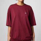 BLUE BANANA – Burgunderrotes T-Shirt mit Patch 