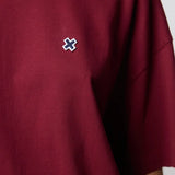 BLUE BANANA – Burgunderrotes T-Shirt mit Patch 