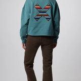 BLUE BANANA Damen Crew Amazon Grün Sweatshirt 