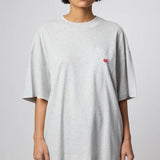 Camiseta BLUE BANANA Heart Pocket Light Grey Melange