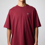 BLUE BANANA – Burgunderrotes T-Shirt mit Patch 