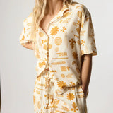 BLUE BANANA Woman Tile Ecru Shorts 