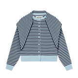 Cárdigan THE TINY BIG SISTER Lara con Pañuelo Rayas