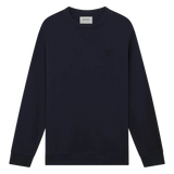 Lyle &amp; Scott Dark Navy Tonal Eagle Rundhals-Sweatshirt