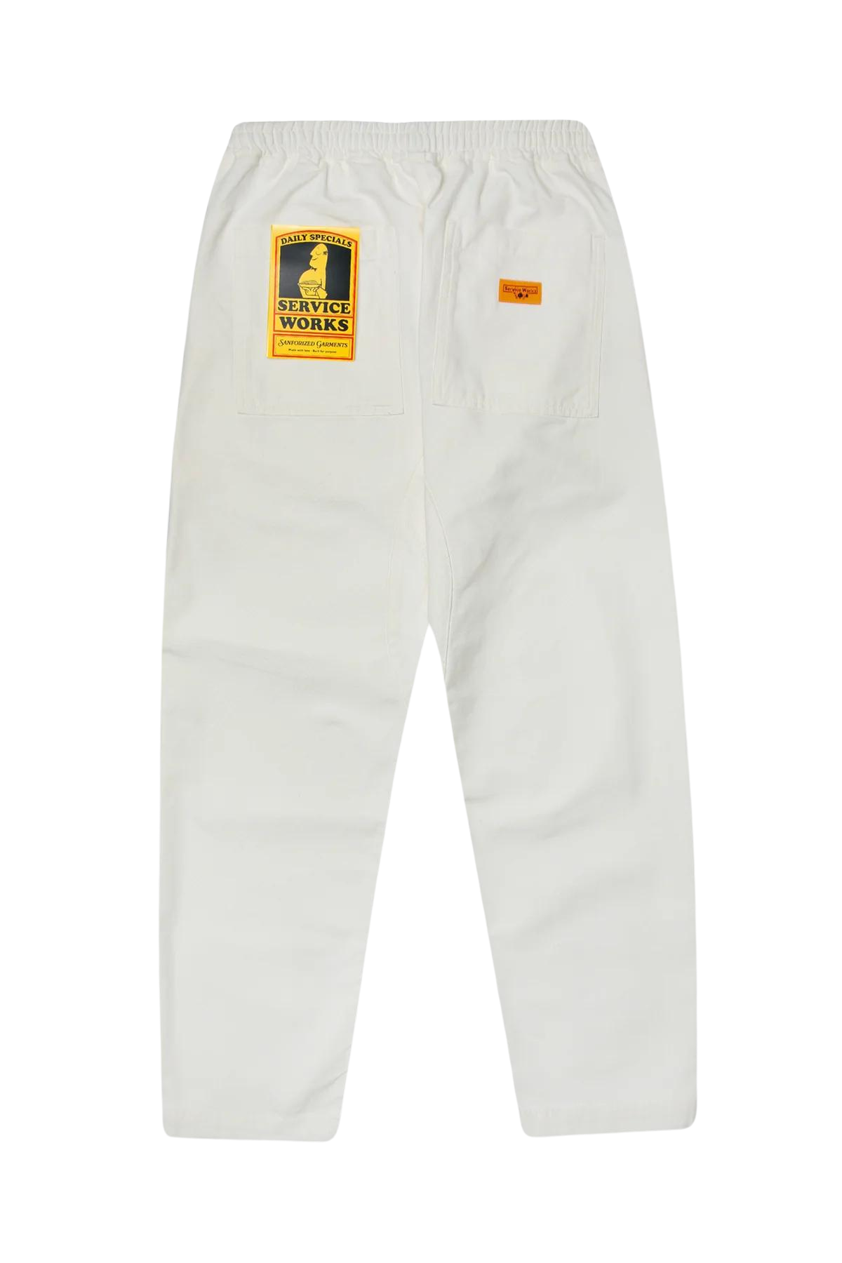 Pantalones Service Works Classic Chef Off White