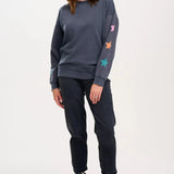 SUGARHILL Eadie Washed Charcoal Sweatshirt