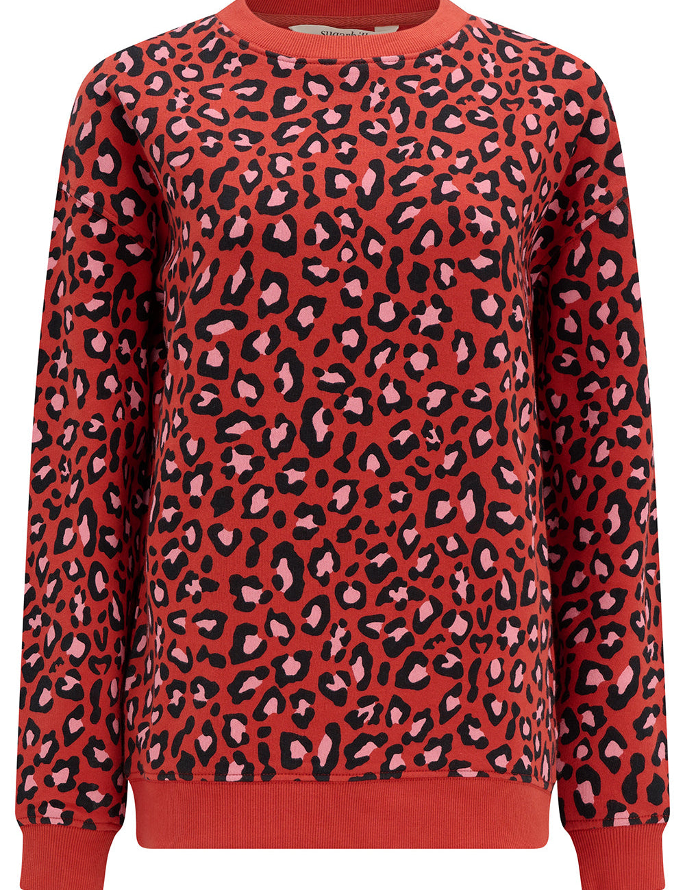Sudadera SUGARHILL Noah Rust Leopard — vista frontal del producto