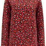 Sudadera SUGARHILL Noah Rust Leopard — vista frontal del producto