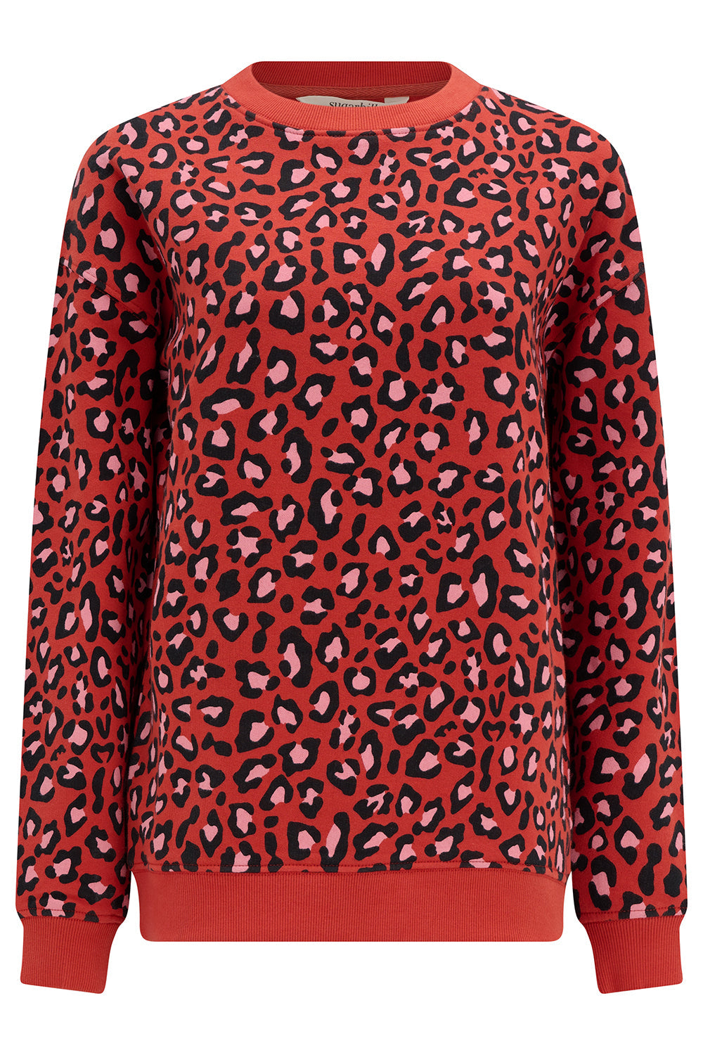 Sudadera SUGARHILL Noah Rust Leopard — vista frontal del producto