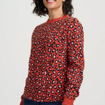 Sudadera SUGARHILL Noah Rust Leopard — vista 3