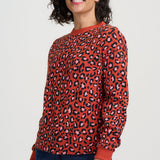 Sudadera SUGARHILL Noah Rust Leopard — vista 3