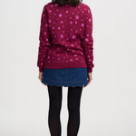 Sudadera SUGARHILL Noah Burgundy Pink Polka — vista frontal del producto
