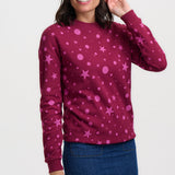 Sudadera SUGARHILL Noah Burgundy Pink Polka — vista 2