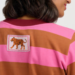 Sudadera SUGARHILL Mindy Pink Brown Stripe — vista 3
