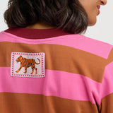 Sudadera SUGARHILL Mindy Pink Brown Stripe — vista 3