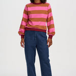 Sudadera SUGARHILL Mindy Pink Brown Stripe — vista 4