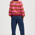 Sudadera SUGARHILL Mindy Pink Brown Stripe — vista 5