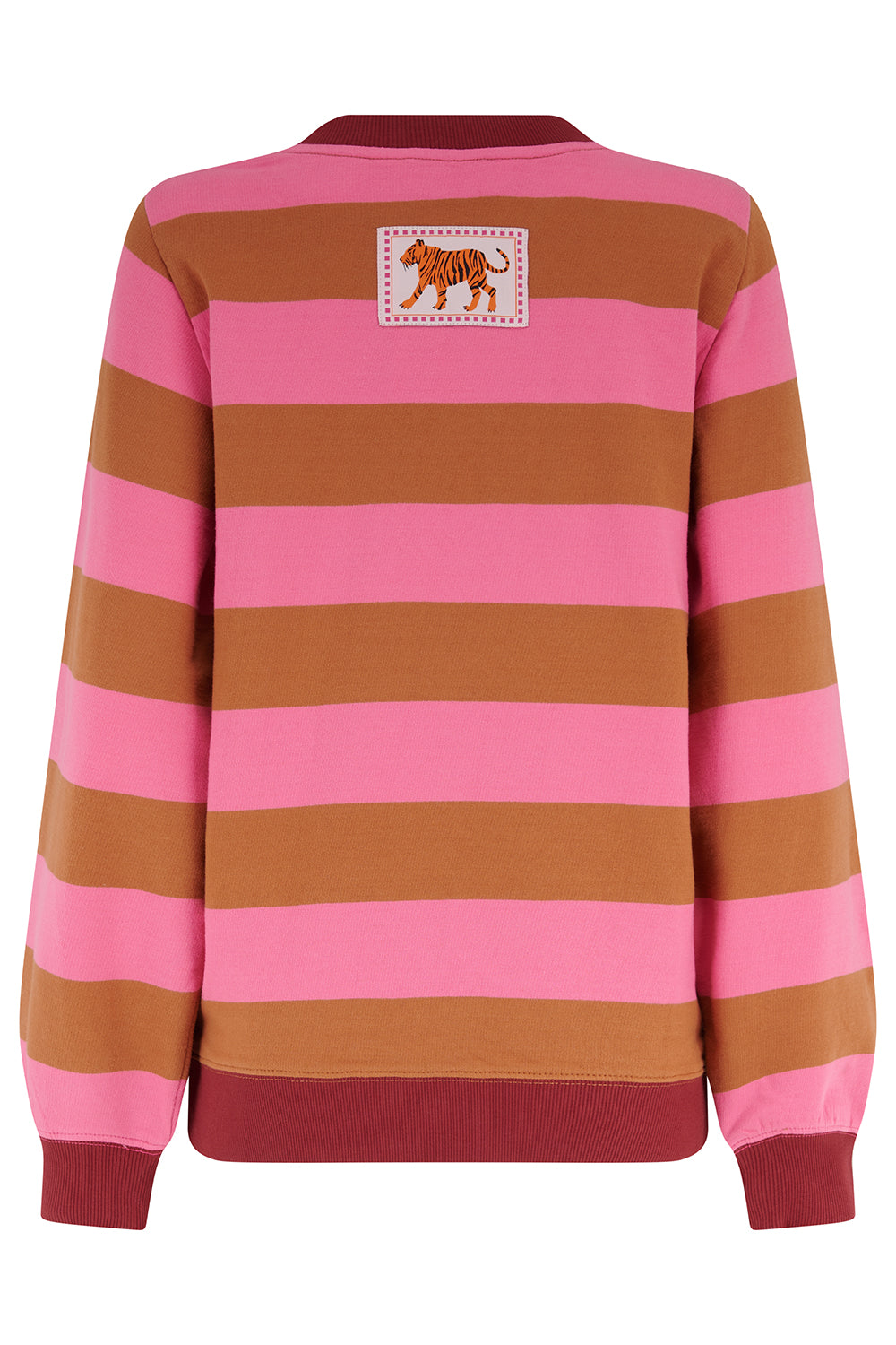 Sudadera SUGARHILL Mindy Pink Brown Stripe — vista 6