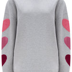 Sudadera SUGARHILL Eadie Grey Hearts — vista frontal del producto