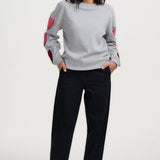 Sudadera SUGARHILL Eadie Grey Hearts — vista 4