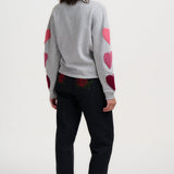 Sudadera SUGARHILL Eadie Grey Hearts — vista 5