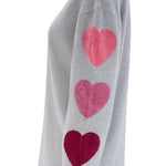 Sudadera SUGARHILL Eadie Grey Hearts — vista 6