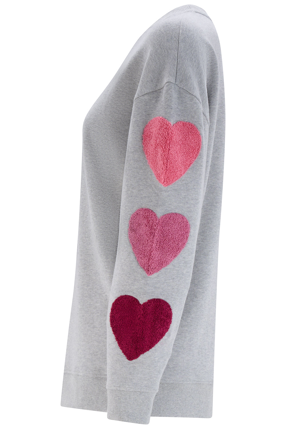 Sudadera SUGARHILL Eadie Grey Hearts — vista 6