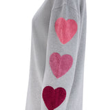 Sudadera SUGARHILL Eadie Grey Hearts — vista 6