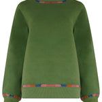 Sudadera SUGARHILL Roslyn Olive Stitch Embroidery — vista frontal del producto