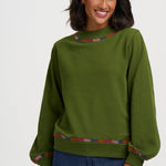 Sudadera SUGARHILL Roslyn Olive Stitch Embroidery — vista 2