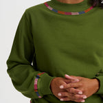 Sudadera SUGARHILL Roslyn Olive Stitch Embroidery — vista 3