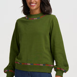 Sudadera SUGARHILL Roslyn Olive Stitch Embroidery — vista 4