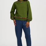 Sudadera SUGARHILL Roslyn Olive Stitch Embroidery — vista 5