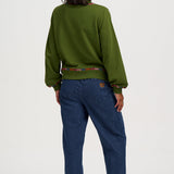 Sudadera SUGARHILL Roslyn Olive Stitch Embroidery — vista 6