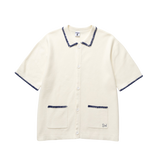 Camisa SERVICE WORKS Blanket Stitch Off White