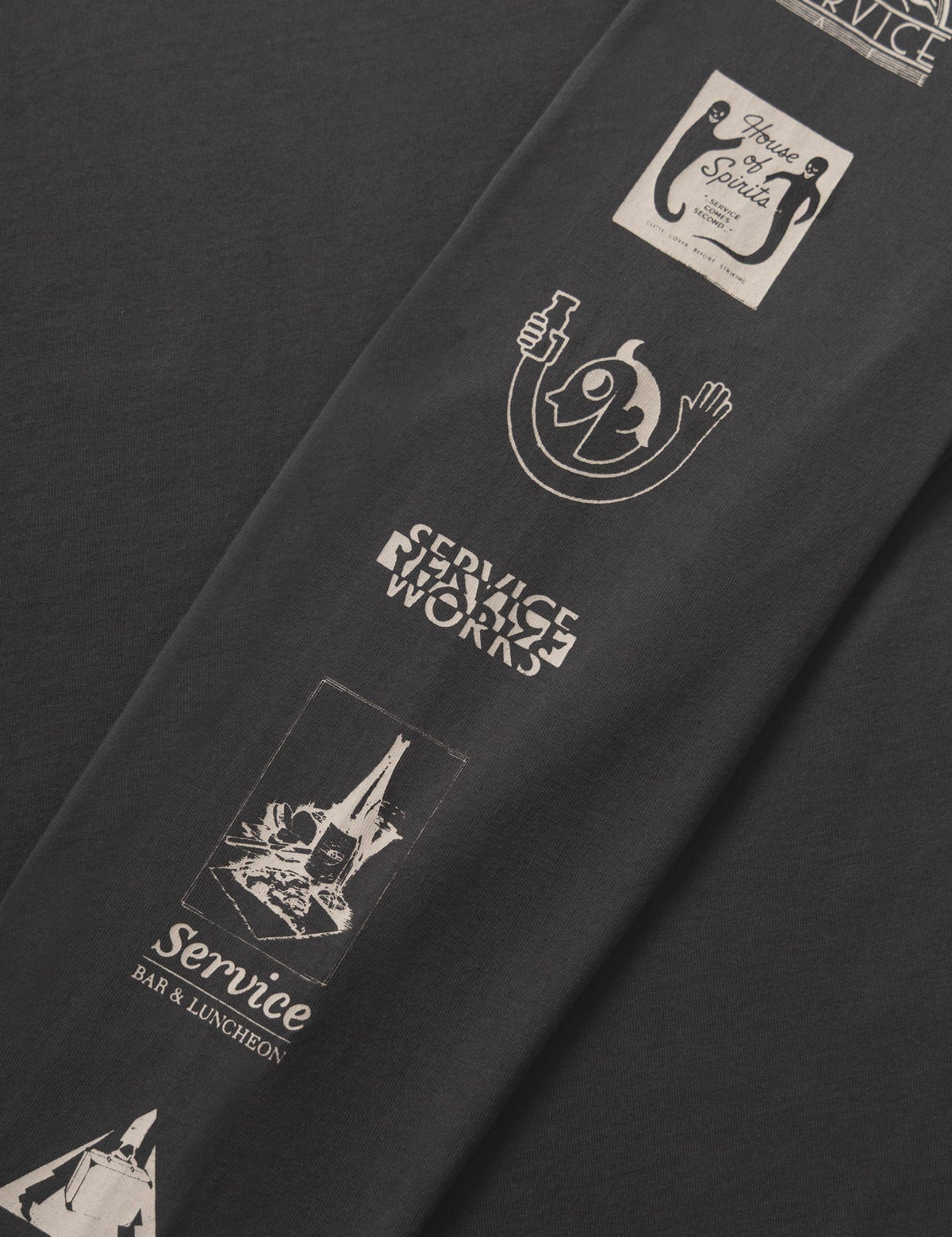 Camiseta SERVICE WORKS Bootleg Charcoal