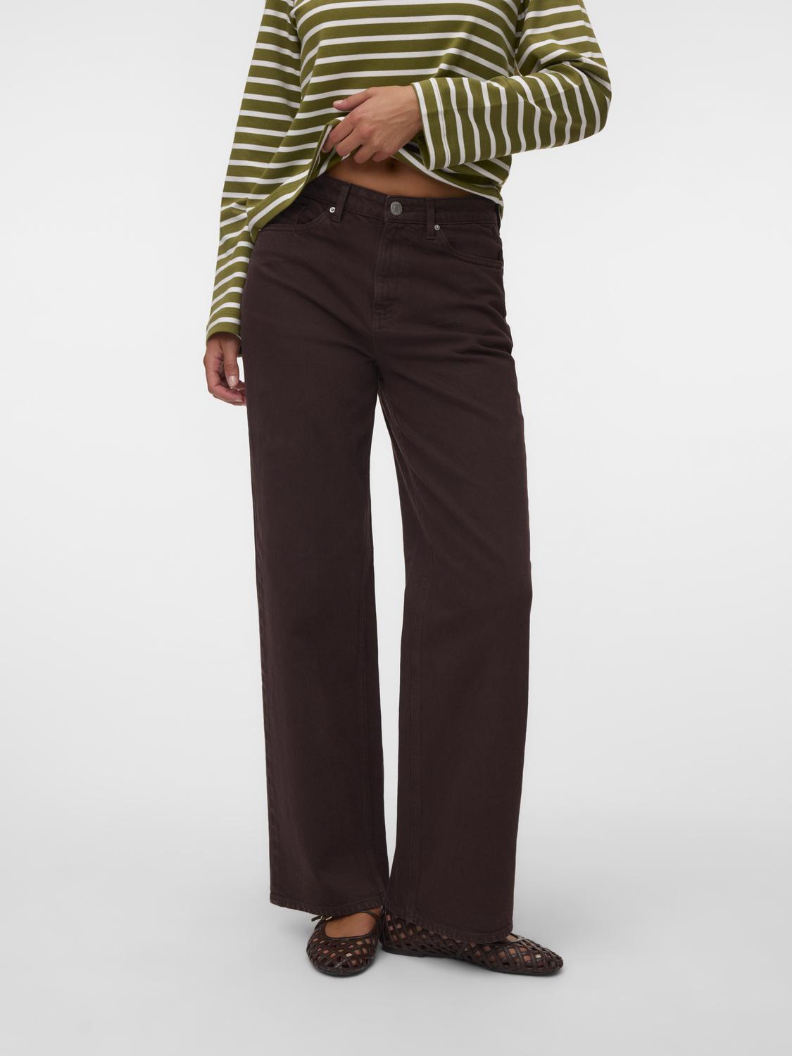 Jeans VERO MODA VMTESSA Chocolate torte - ECRU