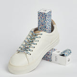 Cordones SLIWILS Flores Azules