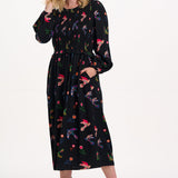 Vestido SUGARHILL Darcie Black Rainbow Folk Bird