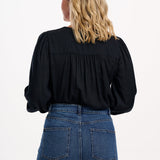 Blusa SUGARHILL Dawn Black, Tiger Embroidery